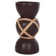 ΔΙΑΚΟΣΜΗΤΙΚΟ ΒΑΖΟ ΔΑΠΕΔΟΥ MAYNARD HM4672.07L TERRACOTTA ΣΟΚΟΛΑΤΙ-RATTAN Φ32x62.5Υεκ
