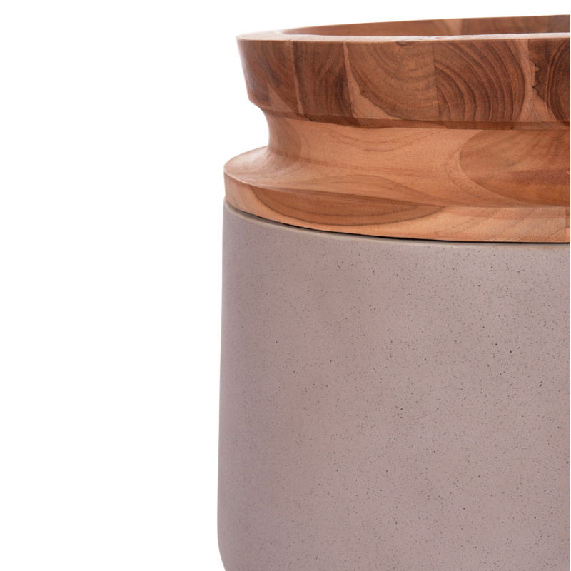 ΔΙΑΚΟΣΜΗΤΙΚΟ ΒΑΖΟ ΔΑΠΕΔΟΥ LINTER HM4662.05L FIBER CEMENT ΓΚΡΙ ΜΑΤ--ΞΥΛΟ ΤΕΑΚ Φ41x47Υεκ ΔΙΑΚΟΣΜΗΤΙΚΟ ΒΑΖΟ ΔΑΠΕΔΟΥ LINTER HM4662.05L FIBER CEMENT ΓΚΡΙ ΜΑΤ--ΞΥΛΟ ΤΕΑΚ Φ41x47Υεκ