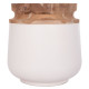 ΔΙΑΚΟΣΜΗΤΙΚΟ ΒΑΖΟ ΔΑΠΕΔΟΥ LINTER HM4662.02L FIBER CEMENT ΛΕΥΚΟ--ΞΥΛΟ ΤΕΑΚ Φ41x47Υεκ.