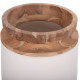 ΔΙΑΚΟΣΜΗΤΙΚΟ ΒΑΖΟ ΔΑΠΕΔΟΥ LINTER HM4662.02L FIBER CEMENT ΛΕΥΚΟ--ΞΥΛΟ ΤΕΑΚ Φ41x47Υεκ.
