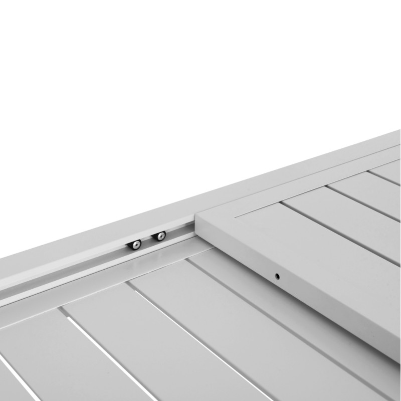 ΣΕΤ ΤΡΑΠΕΖΑΡΙΑΣ ΕΞ.ΧΩΡΟΥ 7ΤΜΧ KRUM HM21132 ΛΕΥΚΟ ΑΛΟΥΜΙΝΙΟ--P.E.TWISTED RATTAN