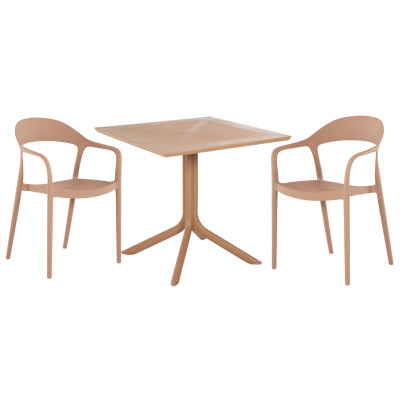 ΣΕΤ ΤΡΑΠΕΖΑΡΙΑΣ ΕΞ.ΧΩΡΟΥ 3ΤΜΧ CLEO HM21136 ΠΟΛΥΠΡΟΥΛΕΝΙΟ ΣΕ ΚΑΠΟΥΤΣΙΝΟ