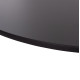 ΤΡΑΠΕΖΙ ΣΤΡΟΓΓΥΛΟ BROLIN HM18141.02 MDF TOP-ΒΑΣΗ ΜΕΤΑΛΛΙΚΗ--ΜΑΥΡΟ Φ90x73Υεκ