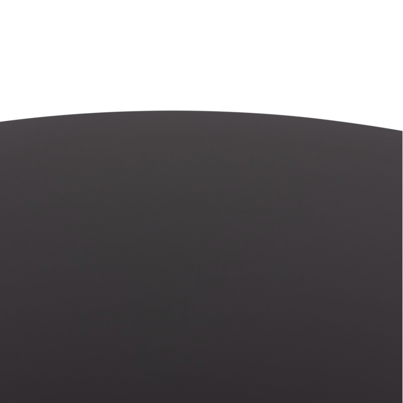 ΤΡΑΠΕΖΙ ΣΤΡΟΓΓΥΛΟ BROLIN HM18141.02 MDF TOP-ΒΑΣΗ ΜΕΤΑΛΛΙΚΗ--ΜΑΥΡΟ Φ90x73Υεκ