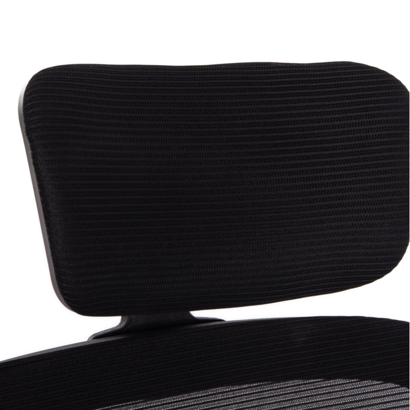 ΚΑΡΕΚΛΑ ΓΡΑΦΕΙΟΥ BASTON HM18236.01 ΜΑΥΡΟ MESH & PP ΣΚΕΛΕΤΟΣ 64x60x117-127Υεκ.