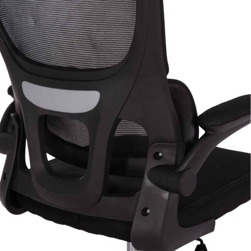 ΚΑΡΕΚΛΑ ΓΡΑΦΕΙΟΥ BASTON HM18236.01 ΜΑΥΡΟ MESH & PP ΣΚΕΛΕΤΟΣ 64x60x117-127Υεκ.