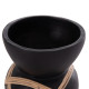 ΔΙΑΚΟΣΜΗΤΙΚΟ ΒΑΖΟ ΔΑΠΕΔΟΥ MAYNARD HM4672.01S TERRACOTTA ΜΑΥΡΟ-RATTAN Φ27.5x50Υ