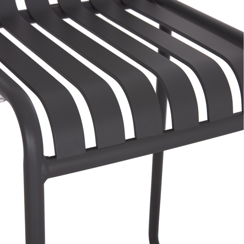 ΣΚΑΜΠΟ ΜΠΑΡ ΑΛΟΥΜΙΝΙΟΥ RACHEL HM6341.01 ΓΚΡΙ 47x56,5x98,5Υεκ.