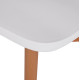 ΣΕΤ ΤΡΑΠΕΖΑΡΙΑΣ 5ΤΜΧ MINIMAL HM21172 MDF TOP ΣΕ ΛΕΥΚΟ-ΣΚΕΛΕΤΟΣ ΣΕ ΦΥΣΙΚΟ ΞΥΛΟΥ