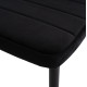 ΣΕΤ ΤΡΑΠΕΖΑΡΙΑΣ 5ΤΜΧ MINIMAL HM21173 MDF TOP ΜΑΥΡΟ-ΒΕΛΟΥΔΟ & ΜΕΤΑΛΛΟ ΜΑΥΡΟ