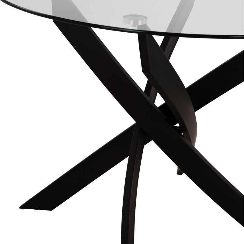 ΣΕΤ ΤΡΑΠΕΖΑΡΙΑΣ 5ΤΜΧ LADY HM21199.04 ΓΥΑΛΙ--ΜΕΤΑΛΛΟ & ΒΕΛΟΥΔΟ ΣΕ ΜΑΥΡΟ