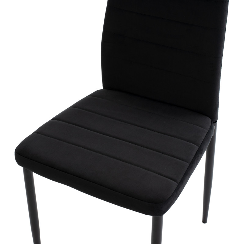 ΣΕΤ ΤΡΑΠΕΖΑΡΙΑΣ 5ΤΜΧ LADY HM21199.04 ΓΥΑΛΙ--ΜΕΤΑΛΛΟ & ΒΕΛΟΥΔΟ ΣΕ ΜΑΥΡΟ