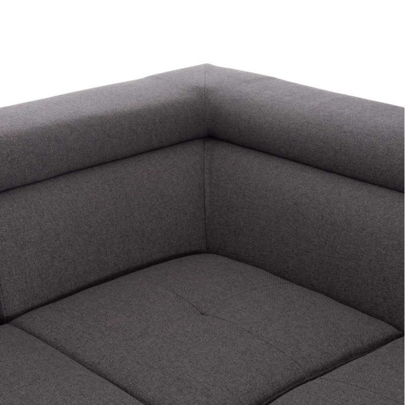 ΓΩΝΙΑΚΟΣ ΚΑΝΑΠΕΣ-ΚΡΕΒΑΤΙ ΜΕ ΑΠΟΘ.ΧΩΡΟ ENCORE HM3301.01R ΓΚΡΙ ΥΦΑΣΜΑ 285x205x90Υεκ.