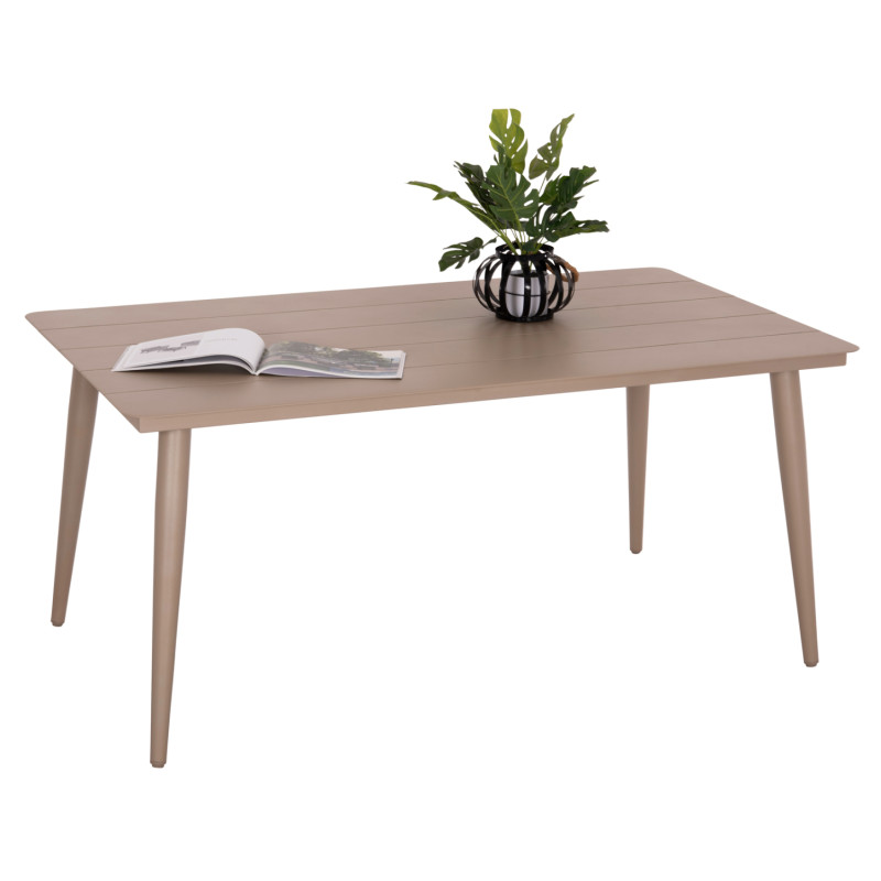 ΤΡΑΠΕΖΙ ΑΛΟΥΜΙΝΙΟΥ ΟΡΘΟΓΩΝΙΟ HIGER HM6291.04 ΚΑΠΟΥΤΣΙΝΟ 160x90x78Υεκ.