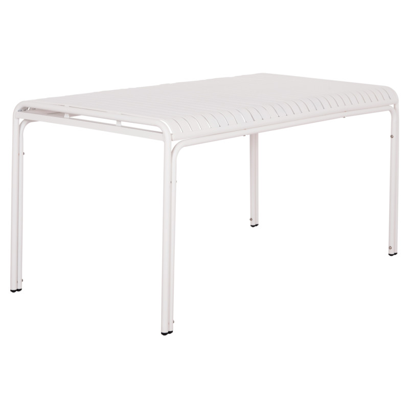 ΤΡΑΠΕΖΙ ΑΛΟΥΜΙΝΙΟΥ RACHEL HM6339.02 ΛΕΥΚΟ 150x80x75Υεκ.