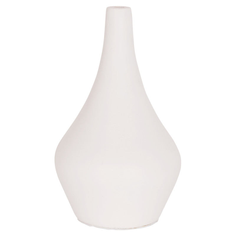 ΕΠΙΤΡΑΠΕΖΙΟ ΔΙΑΚΟΣΜΗΤΙΚΟ ΒΑΖΟ DENI HM4663.02S FIBER CEMENT ΣΕ ΛΕΥΚΟ--Φ15x27Υεκ.