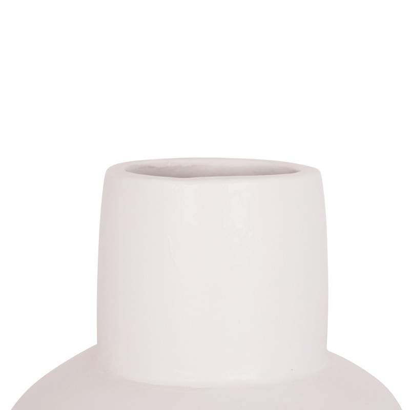 ΕΠΙΤΡΑΠΕΖΙΟ ΔΙΑΚΟΣΜΗΤΙΚΟ ΒΑΖΟ LEMA HM4664.02S ΤΕΡΑΚΟΤΑ ΣΕ ΛΕΥΚΟ--Φ22x22Υεκ.