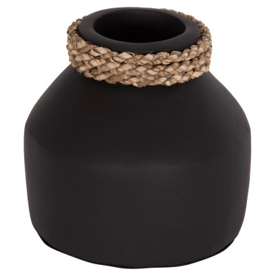 ΕΠΙΤΡΑΠΕΖΙΟ ΔΙΑΚΟΣΜΗΤΙΚΟ ΒΑΖΟ CAMMER HM4687.01XS ΤΕΡΑΚΟΤΑ ΣΕ ΜΑΥΡΟ--Φ16x15Υεκ.