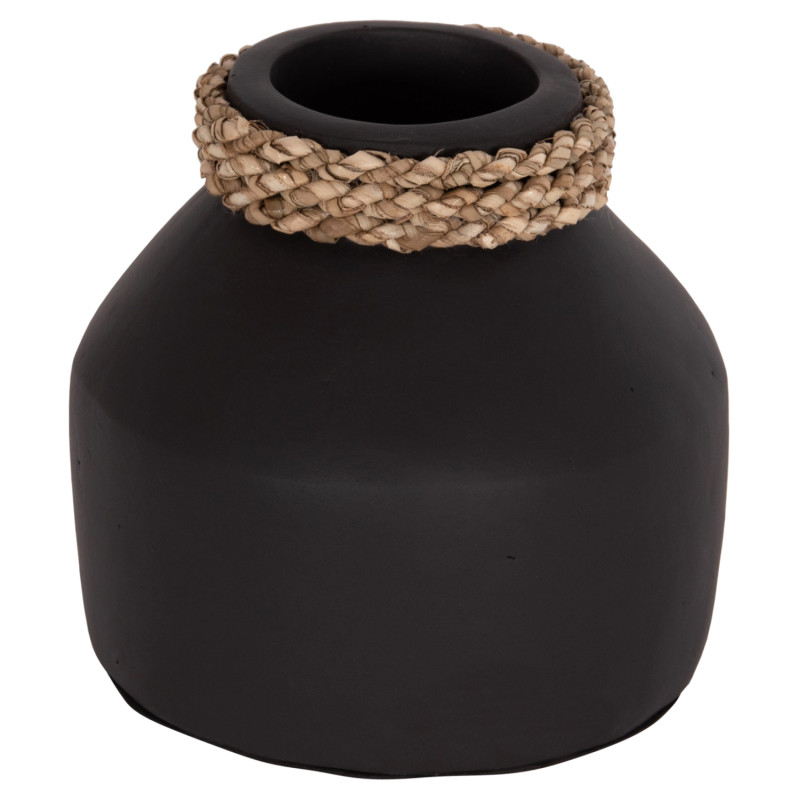 ΕΠΙΤΡΑΠΕΖΙΟ ΔΙΑΚΟΣΜΗΤΙΚΟ ΒΑΖΟ CAMMER HM4687.01XS ΤΕΡΑΚΟΤΑ ΣΕ ΜΑΥΡΟ--Φ16x15Υεκ.