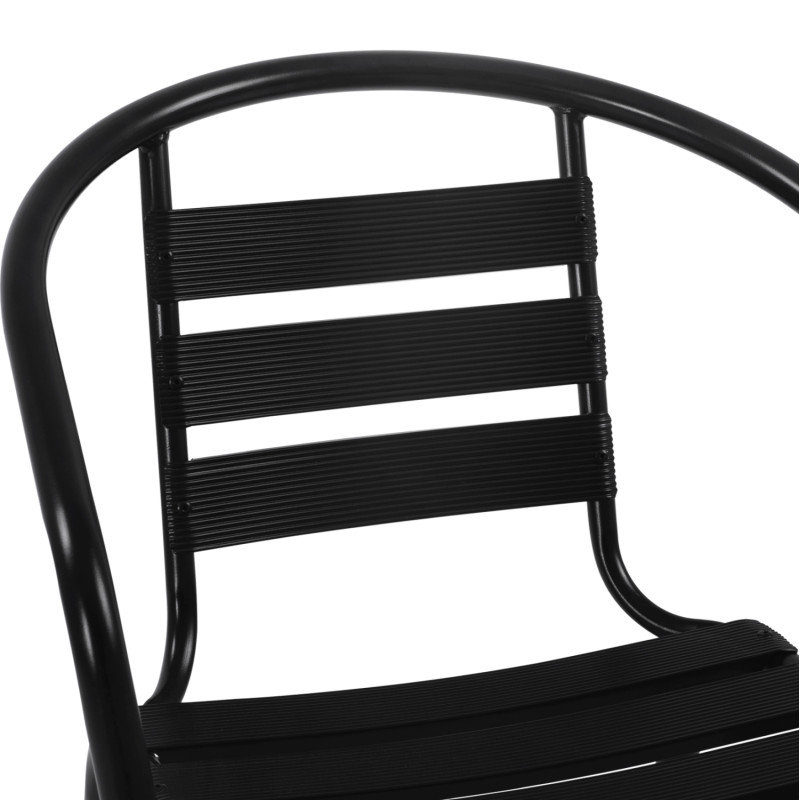 ΣΕΤ ΤΡΑΠΕΖΑΡΙΑΣ 5ΤΜΧ ADAM HM21220.03 ΚΑΡΕΚΛΕΣ ΜΕΤΑΛΛΙΚΕΣ & ΤΡΑΠΕΖΙ 110x60 ΜΑΥΡΟ