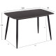 ΣΕΤ ΤΡΑΠΕΖΑΡΙΑΣ 5ΤΜΧ RAVEN HM21068.02 ΚΕΡΑΜΙΚΟ TOP ΜΑΥΡΟ ΜΑΡΜΑΡΟ--ΓΚΡΙ ΥΦΑΣΜΑ