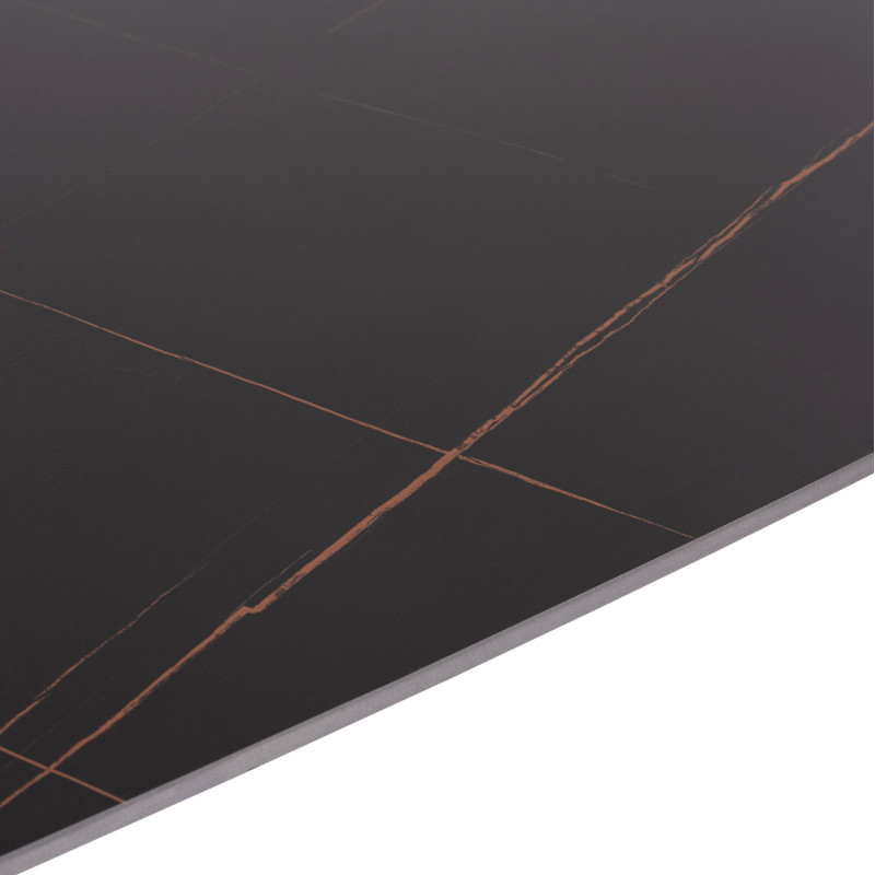 ΣΕΤ ΤΡΑΠΕΖΑΡΙΑΣ 5ΤΜΧ RAVEN HM21068.02 ΚΕΡΑΜΙΚΟ TOP ΜΑΥΡΟ ΜΑΡΜΑΡΟ--ΓΚΡΙ ΥΦΑΣΜΑ