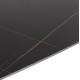 ΣΕΤ ΤΡΑΠΕΖΑΡΙΑΣ 5ΤΜΧ RAVEN HM21068.02 ΚΕΡΑΜΙΚΟ TOP ΜΑΥΡΟ ΜΑΡΜΑΡΟ--ΓΚΡΙ ΥΦΑΣΜΑ