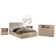 ΣΕΤ ΚΡΕΒΑΤΟΚΑΜΑΡΑΣ 5ΤΜΧ ADLER HM11758 ΜΕΛΑΜΙΝΗ SONAMA OAK-ΓΙΑ ΣΤΡΩΜΑ 160x200εκ