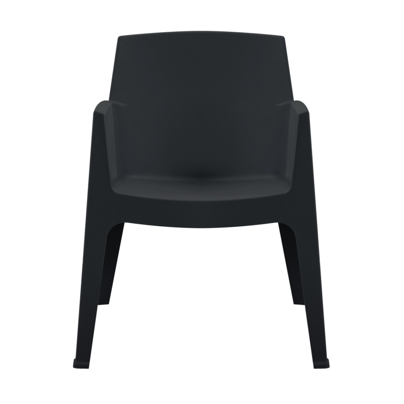 ΠΟΛΥΘΡΟΝΑ ΠΟΛΥΠΡΟΠΥΛΕΝΙΟΥ SLEEK HM6370.02 ΜΑΥΡΗ 68x63x82,5Υεκ.