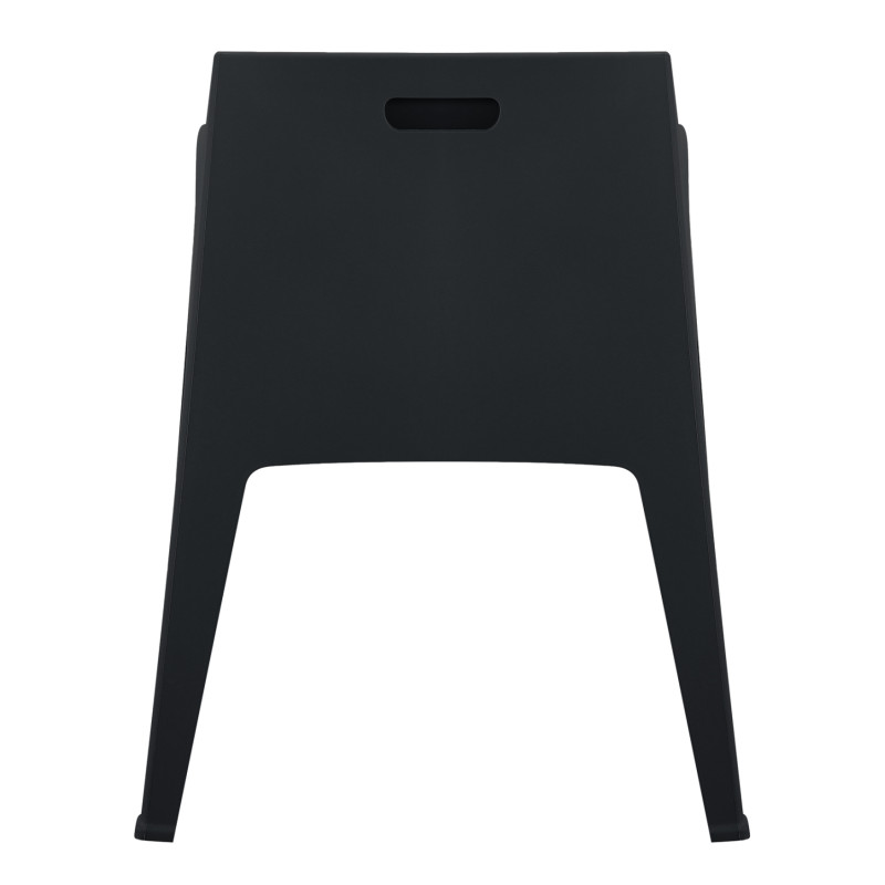 ΠΟΛΥΘΡΟΝΑ ΠΟΛΥΠΡΟΠΥΛΕΝΙΟΥ SLEEK HM6370.02 ΜΑΥΡΗ 68x63x82,5Υεκ.