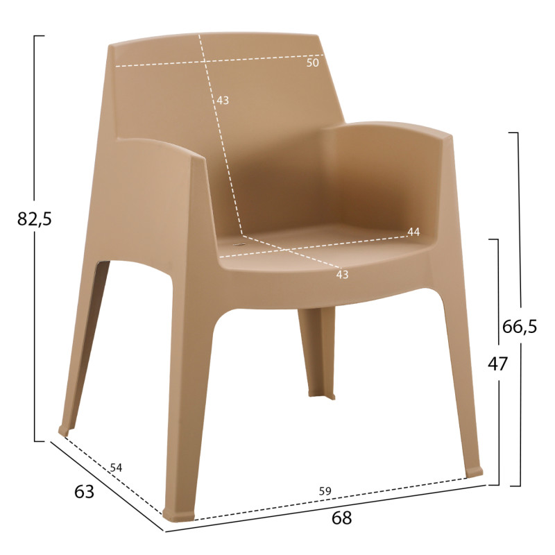 ΣΕΤ 3ΤΜΧ ΠΟΛΥΠΡΟΠΥΛΕΝΙΟΥ SLEEK HM21267.03 ΤΡΑΠΕΖΑΚΙ & 2 ΠΟΛΥΘΡΟΝΕΣ-ΚΑΠΟΥΤΣΙΝΟ