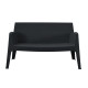 ΚΑΝΑΠΕΣ 2-ΘΕΣΙΟΣ ΠΟΛΥΠΡΟΠΥΛΕΝΙΟΥ SLEEK HM6366.02 ΧΡΩΜΑ ΜΑΥΡΟ 133x68x73Υεκ.
