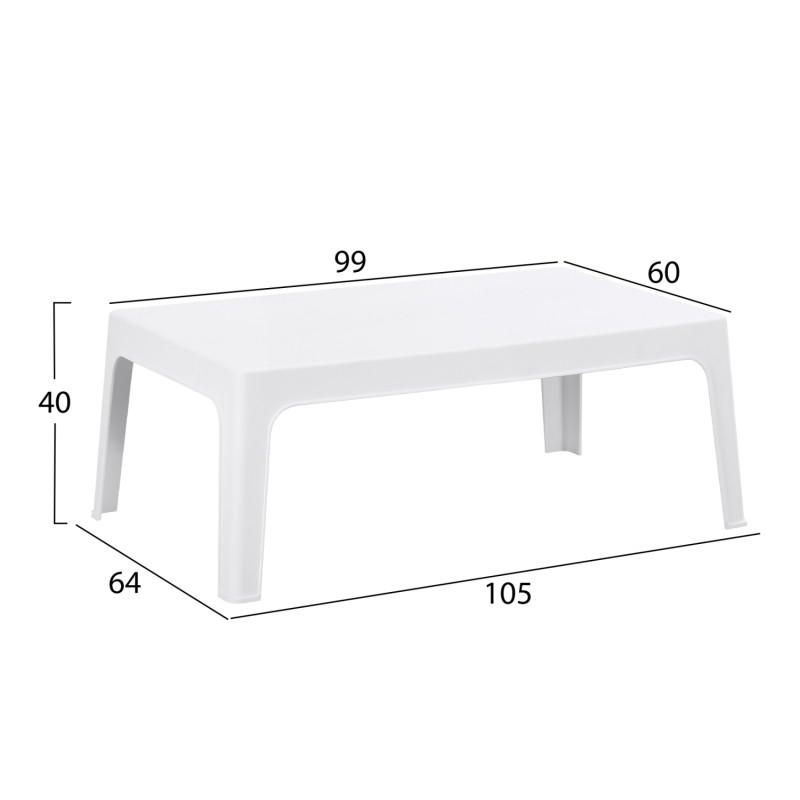 ΣΕΤ ΣΑΛΟΝΙ ΕΞ.ΧΩΡΟΥ 4ΤΜΧ SLEEK HM21268.01 ΛΕΥΚΟ ΠΟΛΥΠΡΟΠΥΛΕΝΙΟ