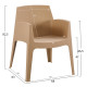 ΣΕΤ ΣΑΛΟΝΙ ΕΞ.ΧΩΡΟΥ 4ΤΜΧ SLEEK HM21268.03 ΚΑΠΟΥΤΣΙΝΟ ΠΟΛΥΠΡΟΠΥΛΕΝΙΟ