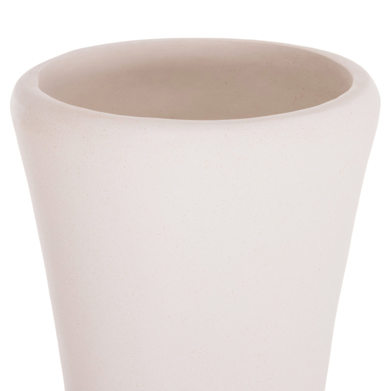 ΔΙΑΚΟΣΜΗΤΙΚΟ ΒΑΖΟ ΔΑΠΕΔΟΥ NEBULA HM4660.02M FIBER CEMENT ΛΕΥΚΟ--ΞΥΛΟ ΤΕΑΚ Φ45x148Υεκ