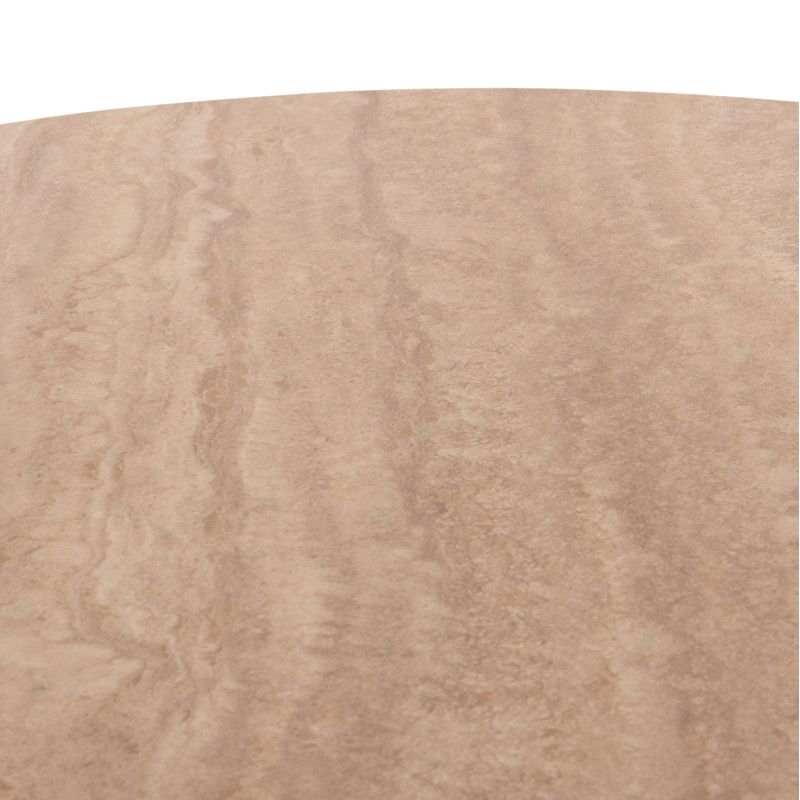 ΤΡΑΠΕΖΙ ΤΡΑΠΕΖΑΡΙΑΣ ΣΤΡΟΓΓΥΛΟ SKY HM18331 ΚΕΡΑΜΙΚΟ TOP ΟΨΗ ΤΡΑΒΕΡΤΙΝΑΣ Φ120x76Υεκ