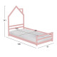 ΚΡΕΒΑΤΙ ΠΑΙΔΙΚΟ ΜΕ ΣΤΡΩΜΑ HOUSER HM21301.02 ΞΥΛΟ ΠΕΥΚΟΥ ΣΕ ΡΟΖ--ΣΤΡΩΜΑ 90x190εκ
