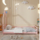 ΚΡΕΒΑΤΙ ΠΑΙΔΙΚΟ ΜΕ ΣΤΡΩΜΑ HOUSER HM21301.02 ΞΥΛΟ ΠΕΥΚΟΥ ΣΕ ΡΟΖ--ΣΤΡΩΜΑ 90x190εκ