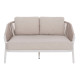 DAYBED ΣΕΙΡΑ XANTION HM6474.02 ΛΕΥΚΟ ΑΛΟΥΜΙΝΙΟ--ΣΧΟΙΝΙ--OLEFIN 157x147x88Υεκ