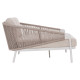 DAYBED ΣΕΙΡΑ XANTION HM6474.02 ΛΕΥΚΟ ΑΛΟΥΜΙΝΙΟ--ΣΧΟΙΝΙ--OLEFIN 157x147x88Υεκ