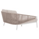 DAYBED ΣΕΙΡΑ XANTION HM6474.02 ΛΕΥΚΟ ΑΛΟΥΜΙΝΙΟ--ΣΧΟΙΝΙ--OLEFIN 157x147x88Υεκ