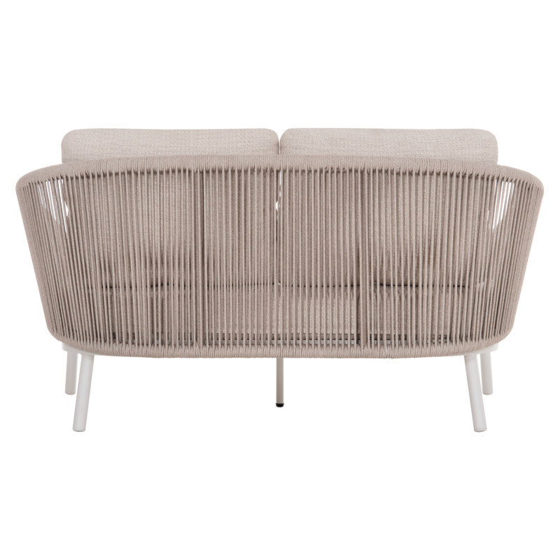 DAYBED ΣΕΙΡΑ XANTION HM6474.02 ΛΕΥΚΟ ΑΛΟΥΜΙΝΙΟ--ΣΧΟΙΝΙ--OLEFIN 157x147x88Υεκ