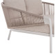 DAYBED ΣΕΙΡΑ XANTION HM6474.02 ΛΕΥΚΟ ΑΛΟΥΜΙΝΙΟ--ΣΧΟΙΝΙ--OLEFIN 157x147x88Υεκ
