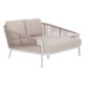 DAYBED ΣΕΙΡΑ XANTION HM6474.02 ΛΕΥΚΟ ΑΛΟΥΜΙΝΙΟ--ΣΧΟΙΝΙ--OLEFIN 157x147x88Υεκ