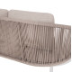 DAYBED ΣΕΙΡΑ XANTION HM6474.02 ΛΕΥΚΟ ΑΛΟΥΜΙΝΙΟ--ΣΧΟΙΝΙ--OLEFIN 157x147x88Υεκ