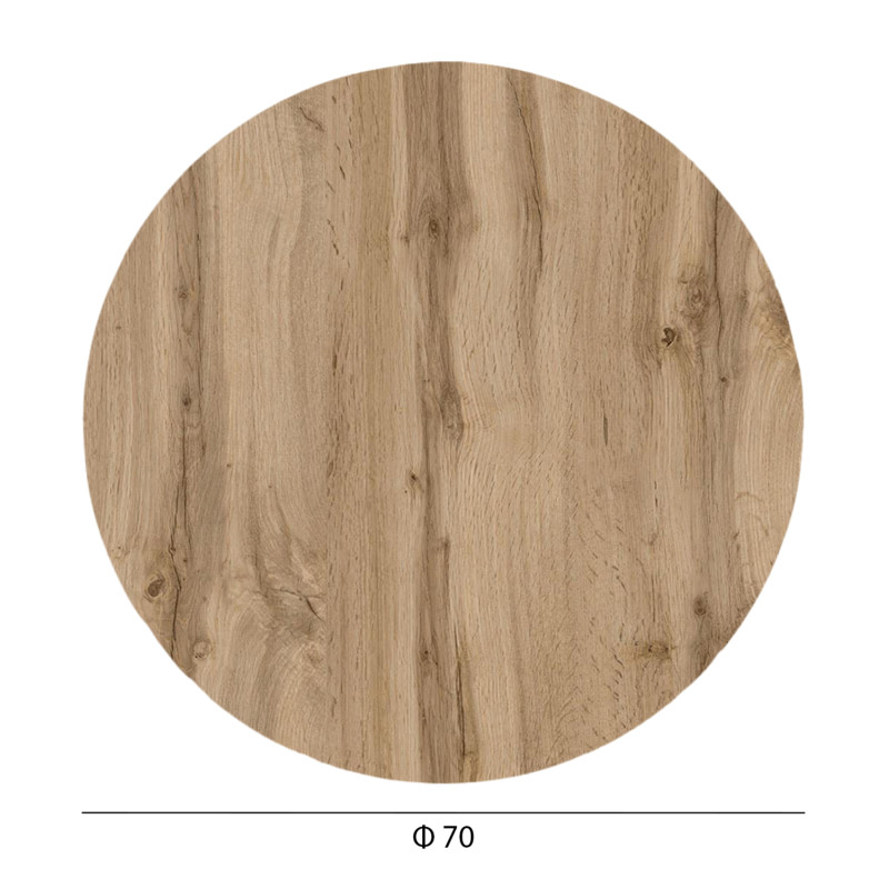 ΕΠΙΦΑΝΕΙΑ ΤΡΑΠΕΖΙΟΥ HPL ΣΤΡΟΓΓΥΛΗ HM5842.36 SONAMA OAK Φ70εκ.