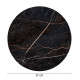 ΕΠΙΦΑΝΕΙΑ ΤΡΑΠΕΖΙΟΥ HPL ΣΤΡΟΓΓΥΛΗ HM6351.34 BLACK MARBLE Φ120εκ.