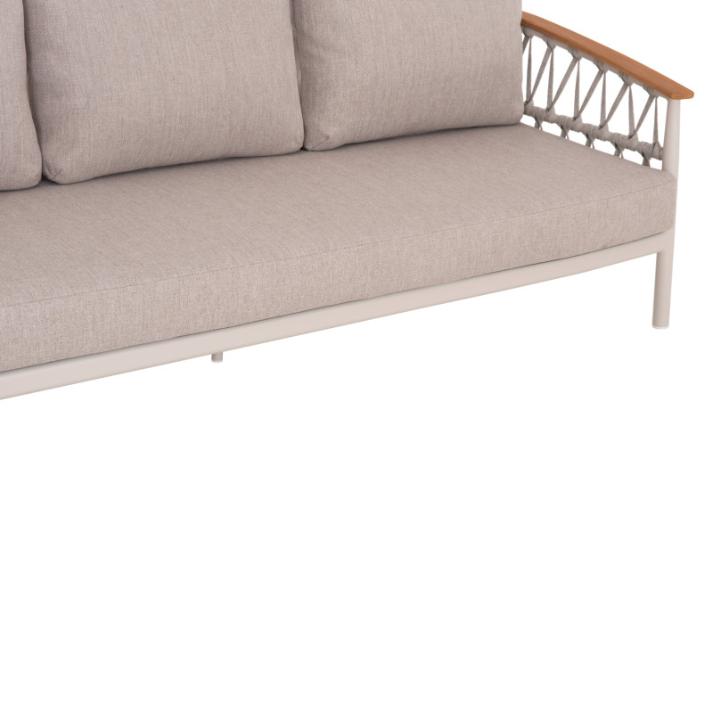 ΣΕΤ ΣΑΛΟΝΙ 5ΤΜΧ STREAM HM6426.02 ΚΡΕΜ ΑΛΟΥΜΙΝΙΟ--ΜΠΕΖ ΣΧΟΙΝΙ & OLEFIN