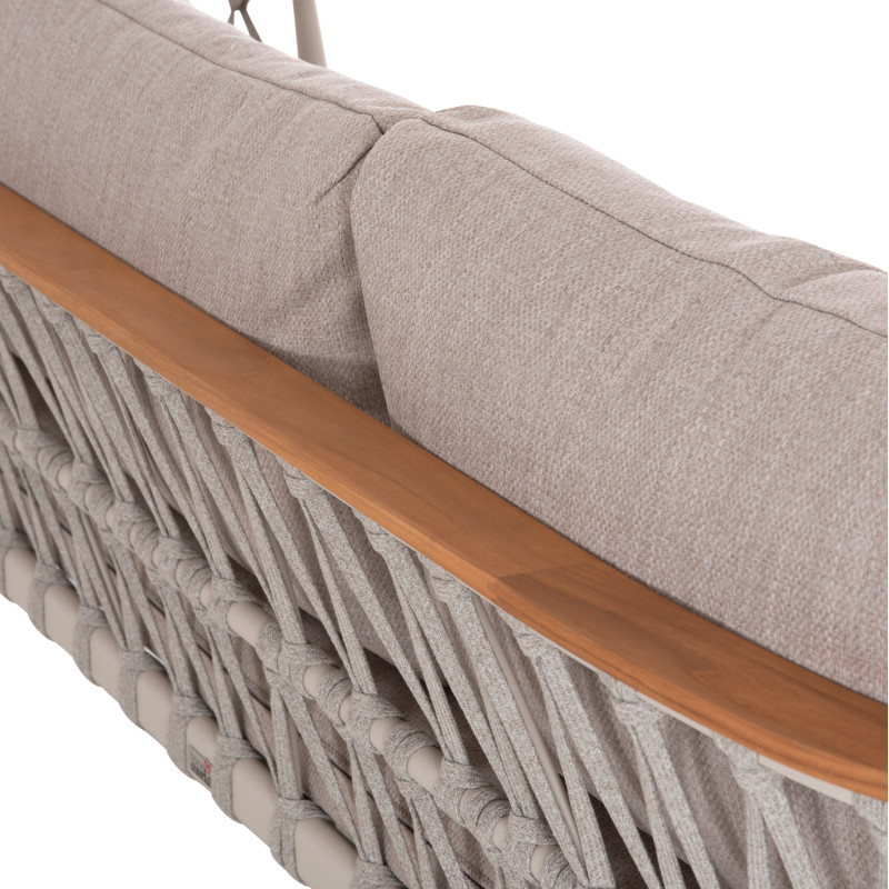 ΣΕΤ ΣΑΛΟΝΙ 5ΤΜΧ STREAM HM6426.02 ΚΡΕΜ ΑΛΟΥΜΙΝΙΟ--ΜΠΕΖ ΣΧΟΙΝΙ & OLEFIN