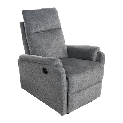 ΠΟΛΥΘΡΟΝΑ RELAX ΜΕ ΗΛΕΚΤΡΙΚΗ ΑΝΑΚΛΙΣΗ SYNTHIA HM3309.03 ΓΚΡΙ ΥΦΑΣΜΑ 75x86x100Yεκ